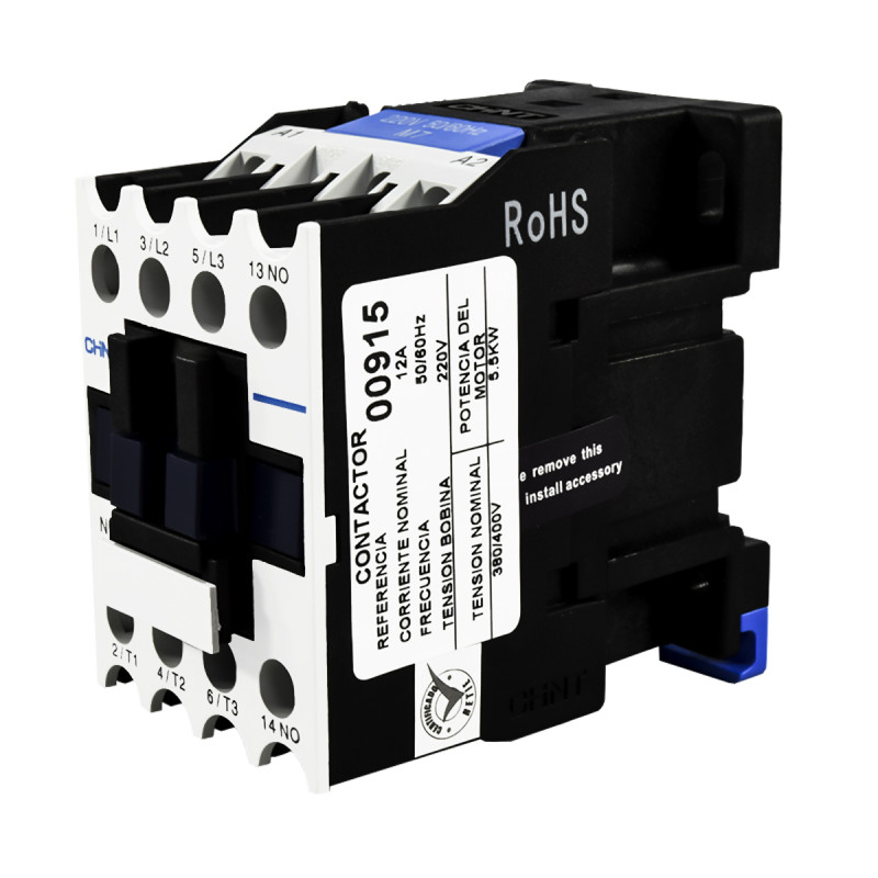 Contactor 12A AC3 220VAC UL | CHINT - Imagen 3