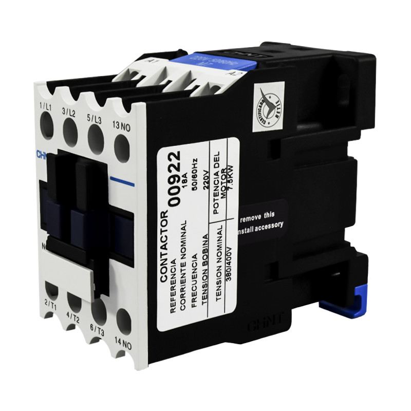 Contactor 18A AC3 220VAC UL | CHINT - Imagen 3
