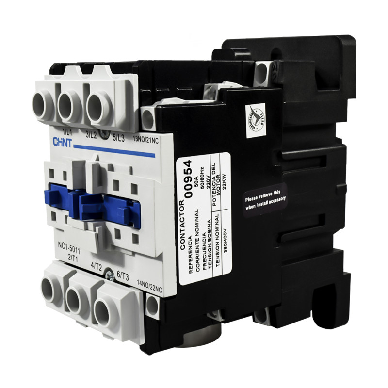 Contactor 50A AC3 220VAC UL | CHINT - Imagen 3