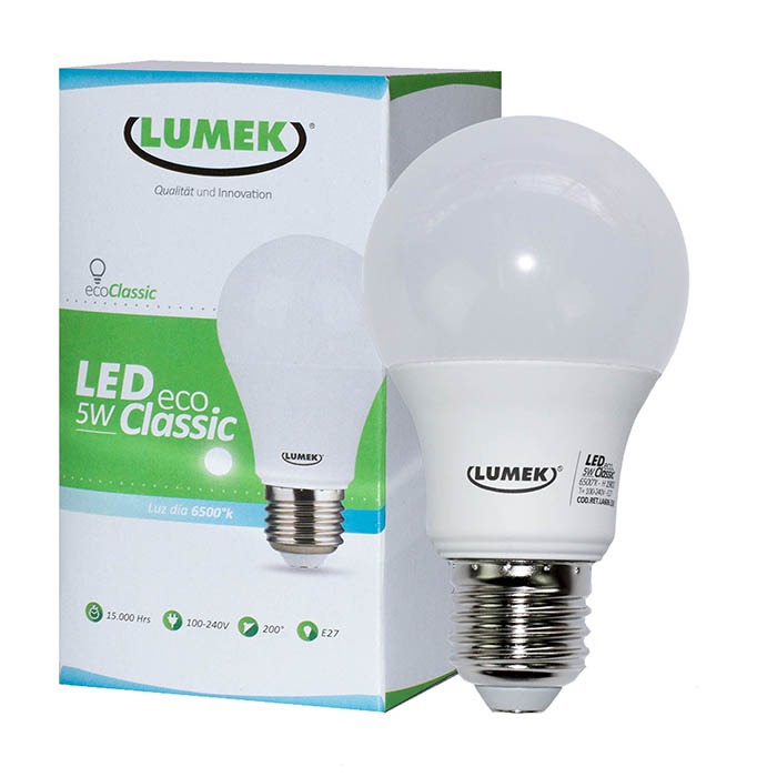 BOMBILLO LED 5W ECO CLASSIC LUMEK
