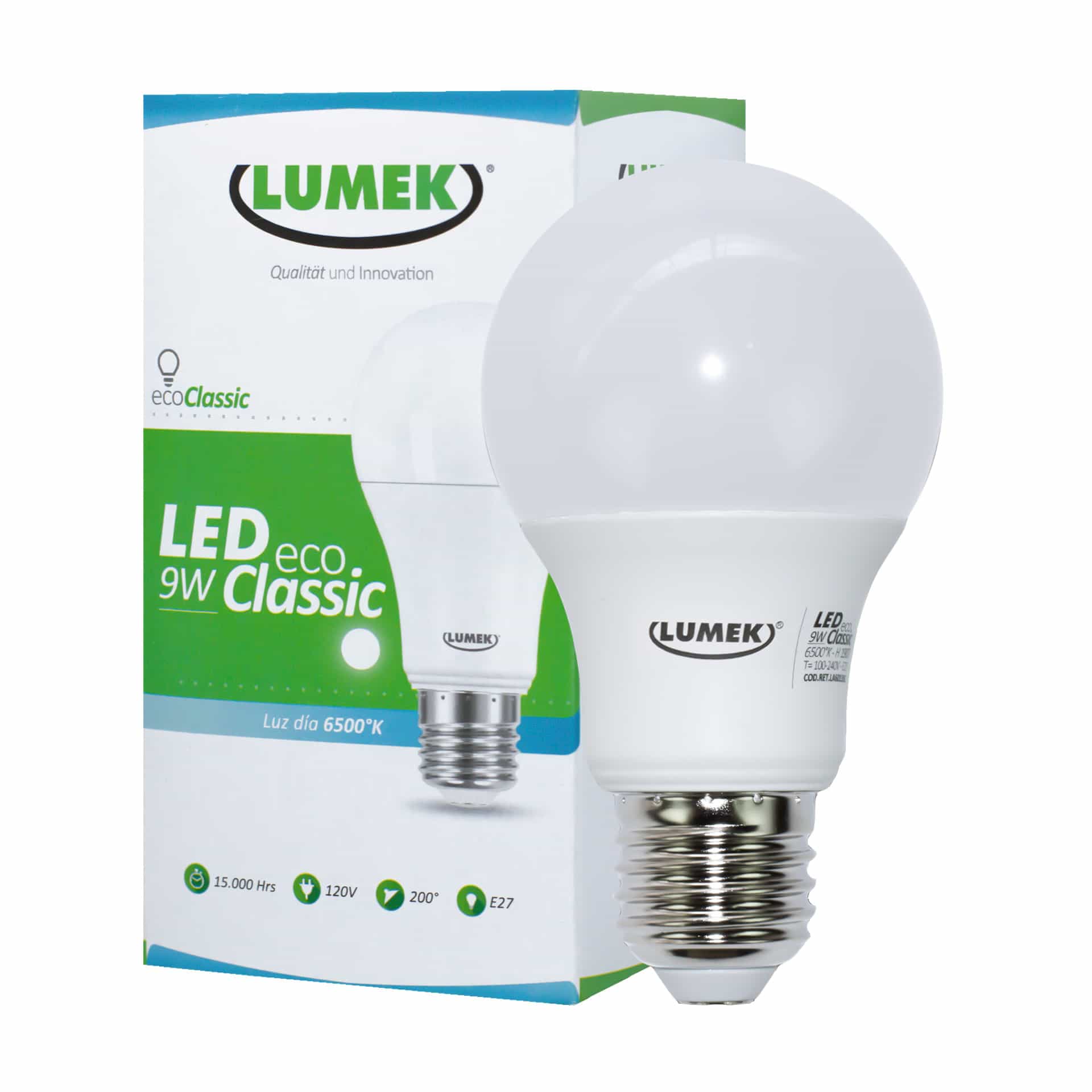 BOMBILLO LED 9W ECO CLASSIC LUMEK