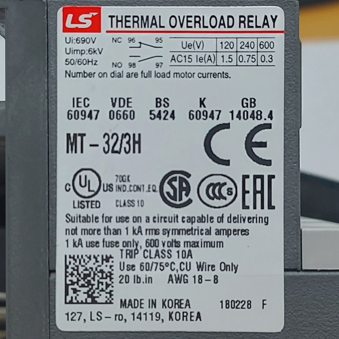 Relé Térmico LS 12 - 18A | Modelo MT-32 - Ingecom Eléctricos SAS