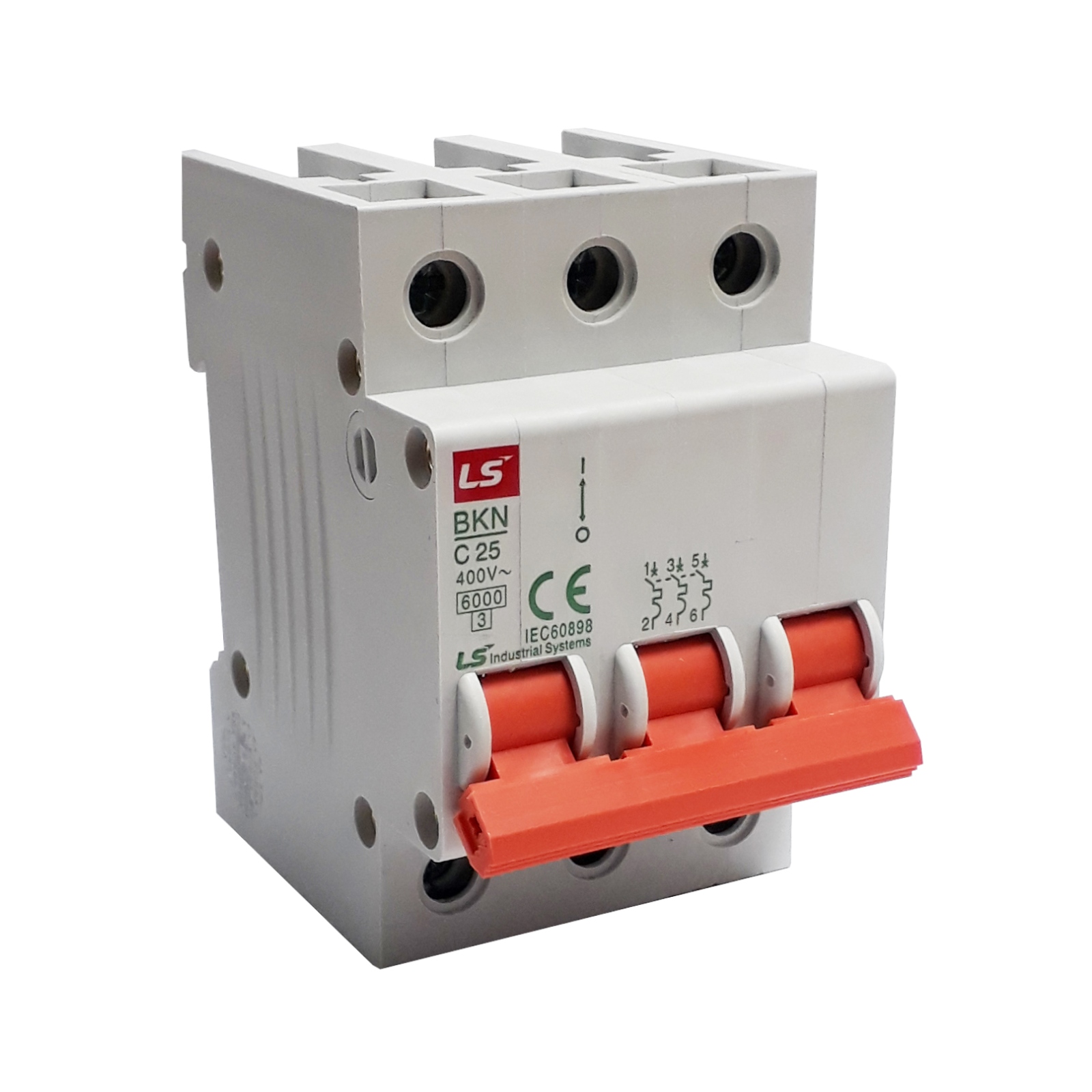 Minibreaker LS 3X25A Tipo Riel