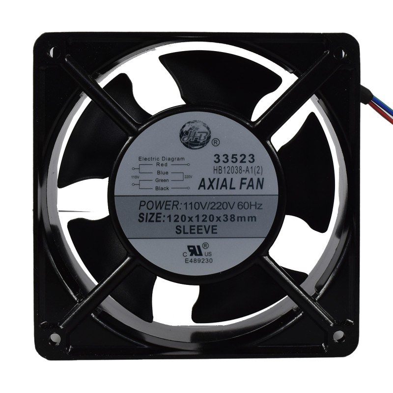Ventilador Axial de Buje 120x120x38mm - 110/220V AC | EBCHQ - Imagen 2