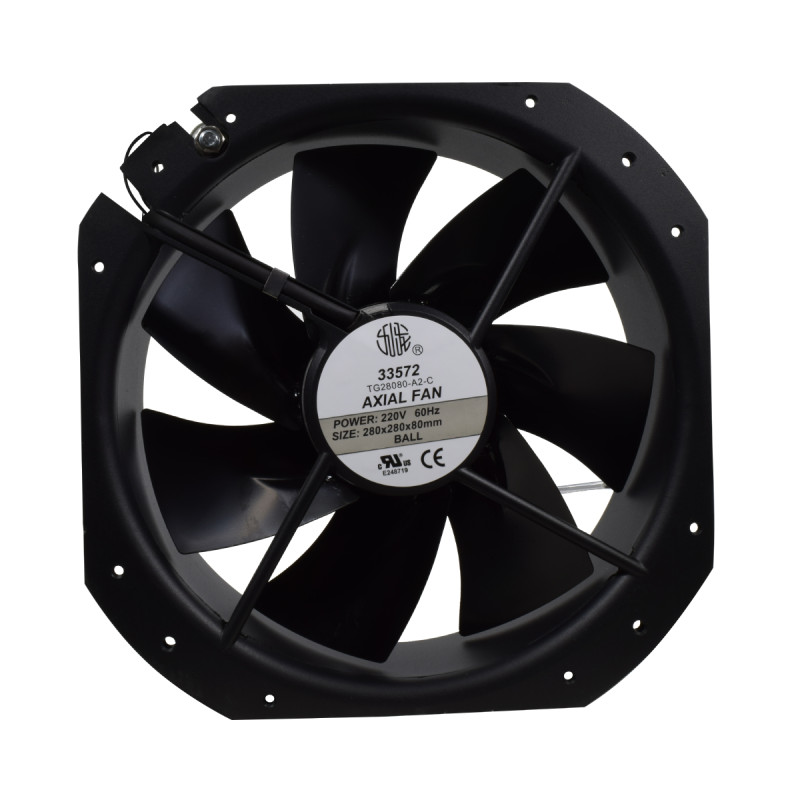 Ventilador Axial de Balineras 280x280x80mm - 220V AC | EBCHQ