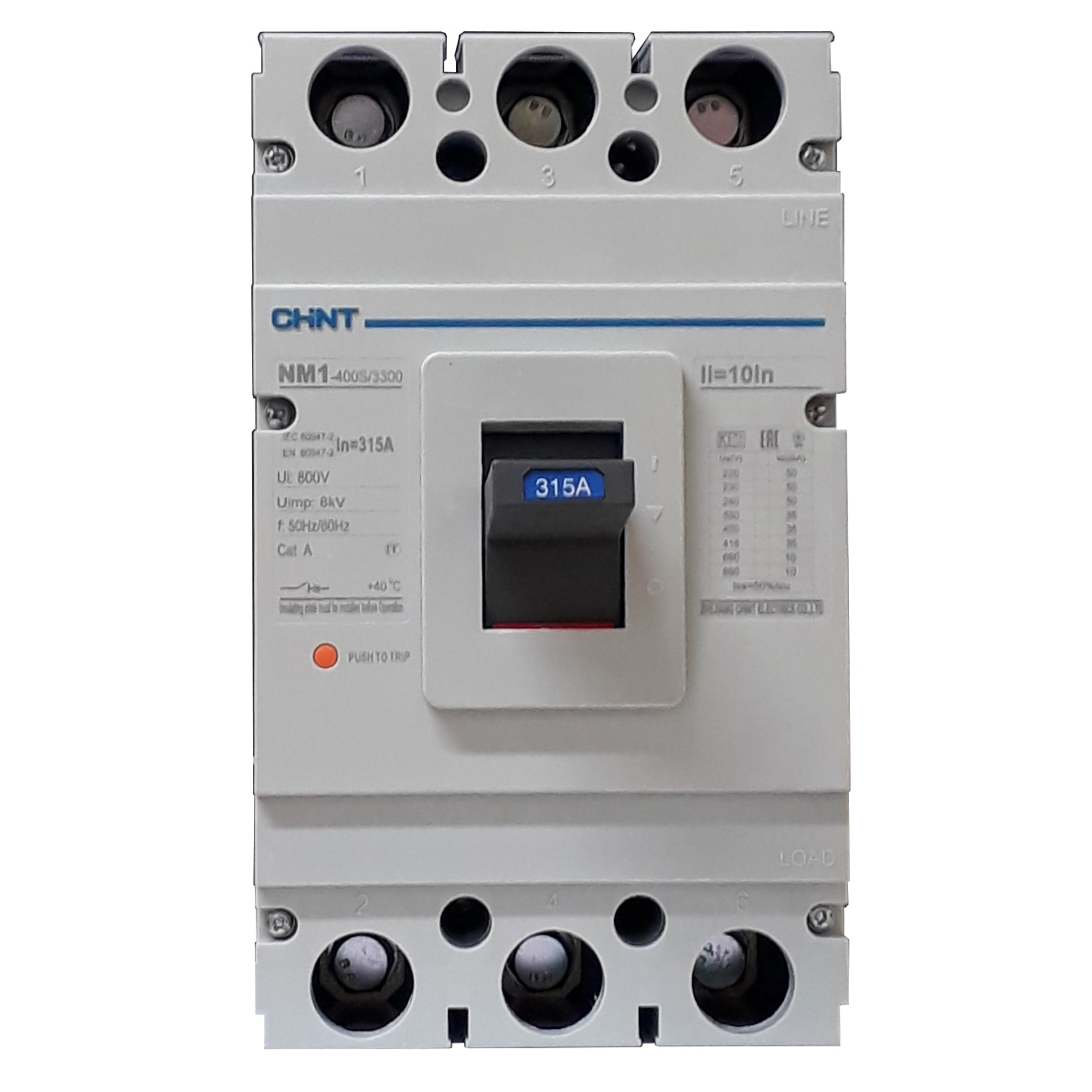 Breaker Industrial Trifásico Chint 315A