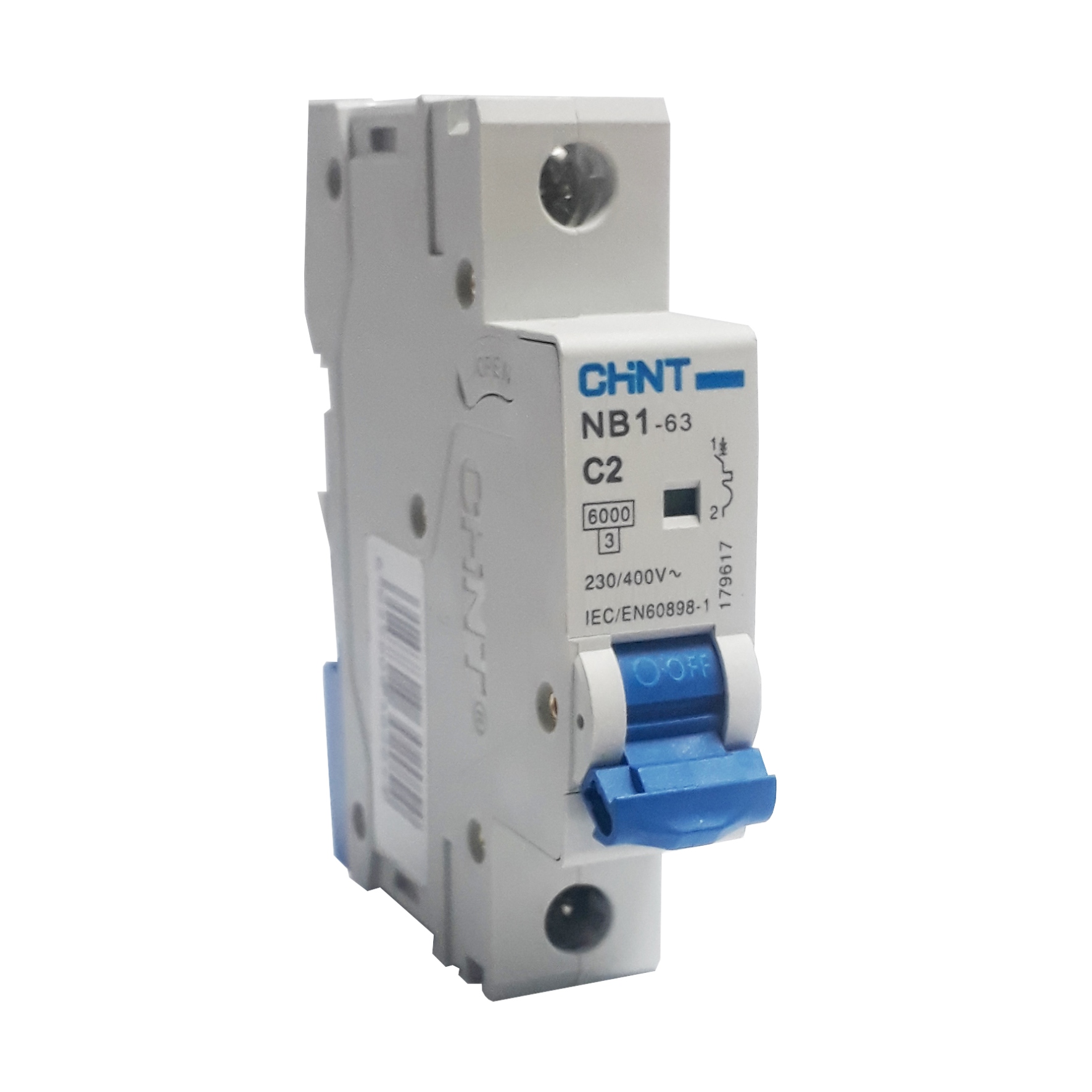 Minibreaker Chint 1X2 Tipo Riel 6KA