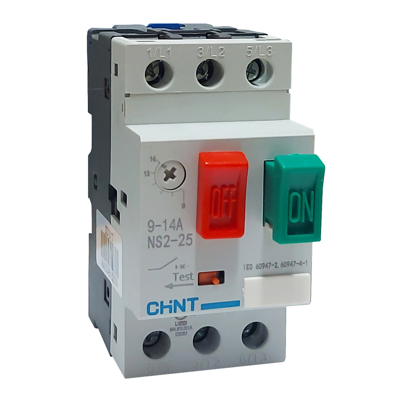 Guardamotor CHINT (9-14A) Tipo Pulsador - NSR2-25 - Ingecom Eléctricos SAS