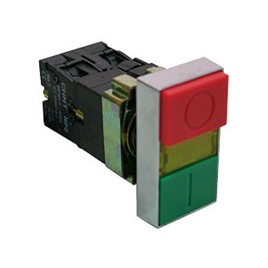 Pulsador Start - Stop 22mm + Indicador LED / Base metálica - CHINT - Ingecom Eléctricos SAS