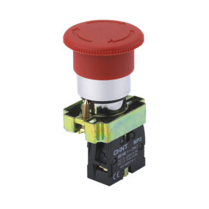 Pulsador Parada de Emergencia 22mm / Base metálica / Tipo Hongo - CHINT - Ingecom Eléctricos SAS