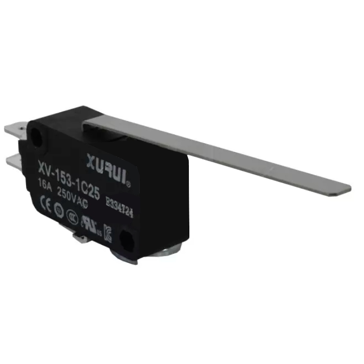 Microswitch Tipo Miniatura de Palanca Larga XURUI x 10 Unds | XV-153-1C25 - Ingecom Eléctricos SAS