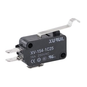 Microswitch Tipo Miniatura de Palanca Pivote XURUI x 10 Unds | XV-154-1C25 - Ingecom Eléctricos SAS