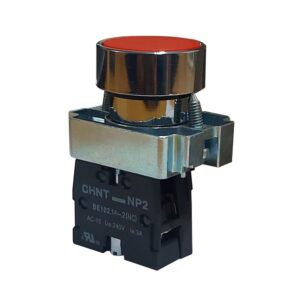 Pulsador Rojo 22mm - Base Metálica | CHINT - Ingecom Eléctricos SAS