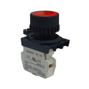 Pulsador Rojo 22mm - Base Plástica | AUTONICS - Ingecom Eléctricos SAS