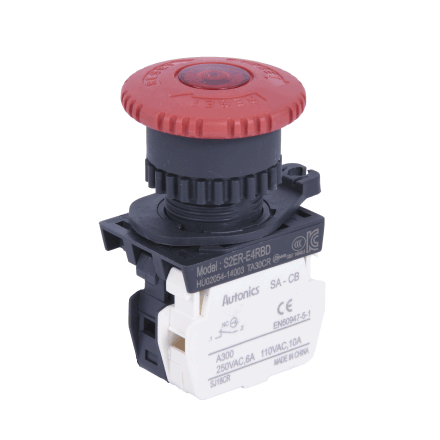 Pulsador Parada de Emergencia 22mm / Tipo Hongo / Iluminado - Autonics -Ingecom Eléctricos SAS