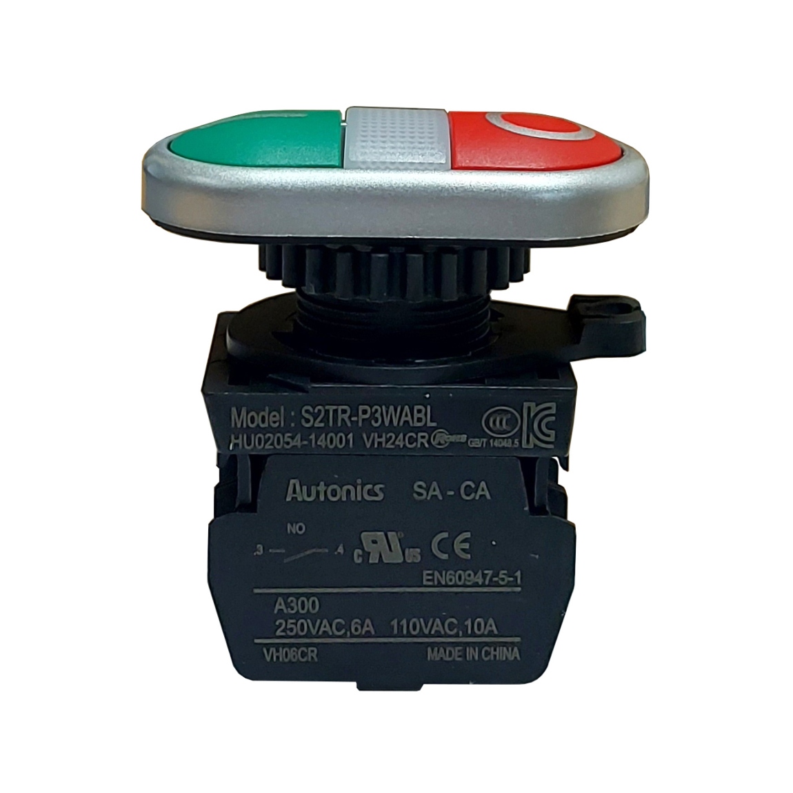 Pulsador Start - Stop 22mm + Indicador Luminoso - Autonics - Ingecom Eléctricos SAS