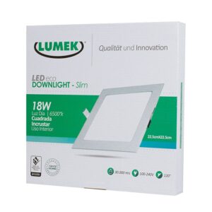 PANEL LED 18W CUADRADO DE INCRUSTAR LUMEK