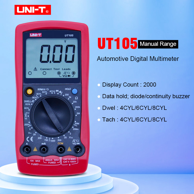Multimetro Automotriz Multiuso UNI-T UT105
