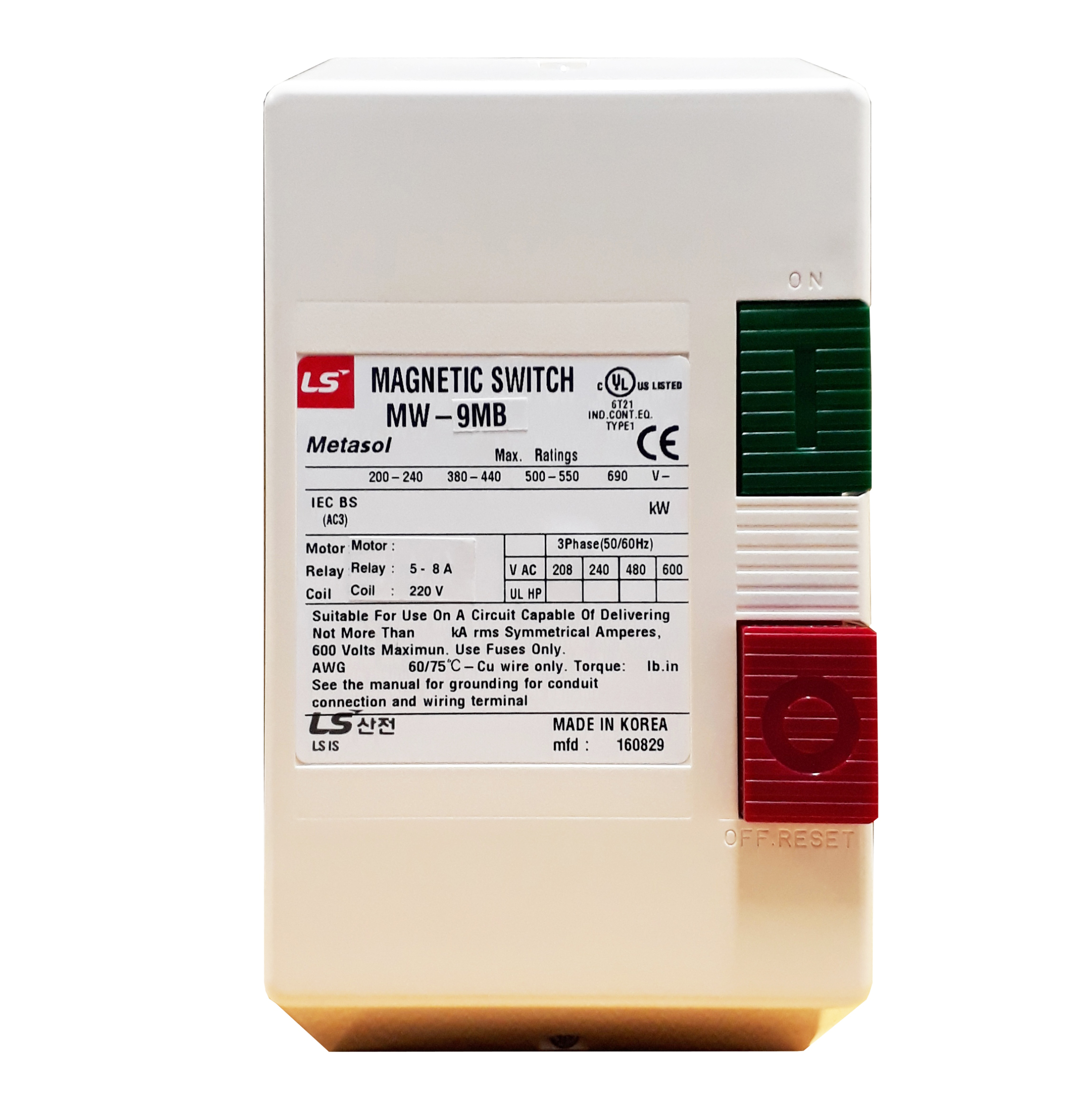 Arrancador Directo LS 5 – 8A 220V