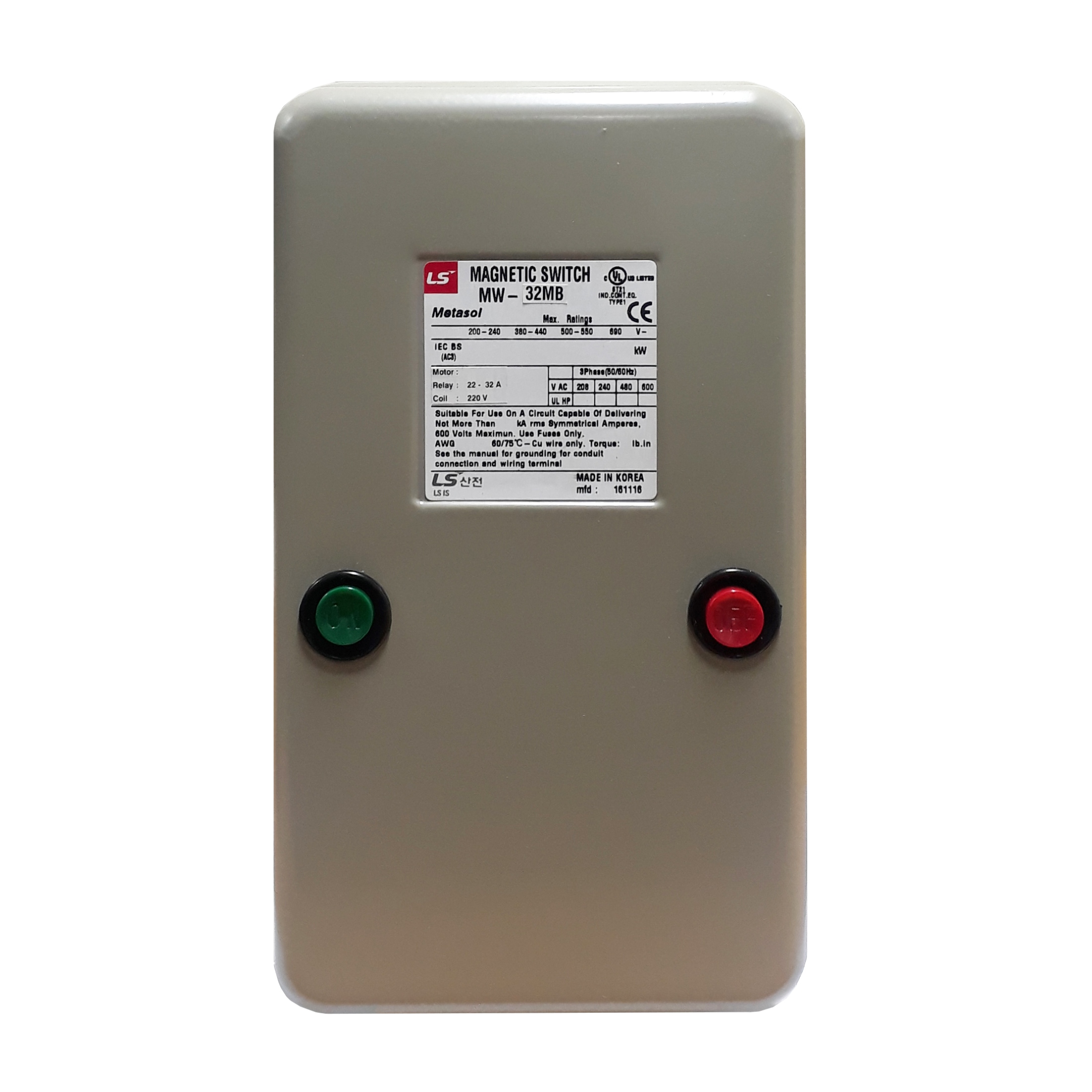Arrancador Directo LS 22 - 32A 220V
