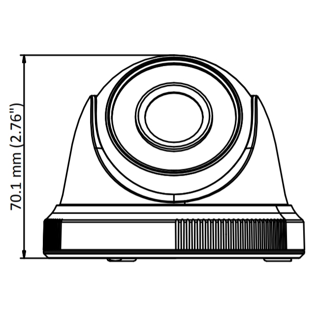 Cámara Tipo Domo Para Interiores Full HD 1080P Hikvision