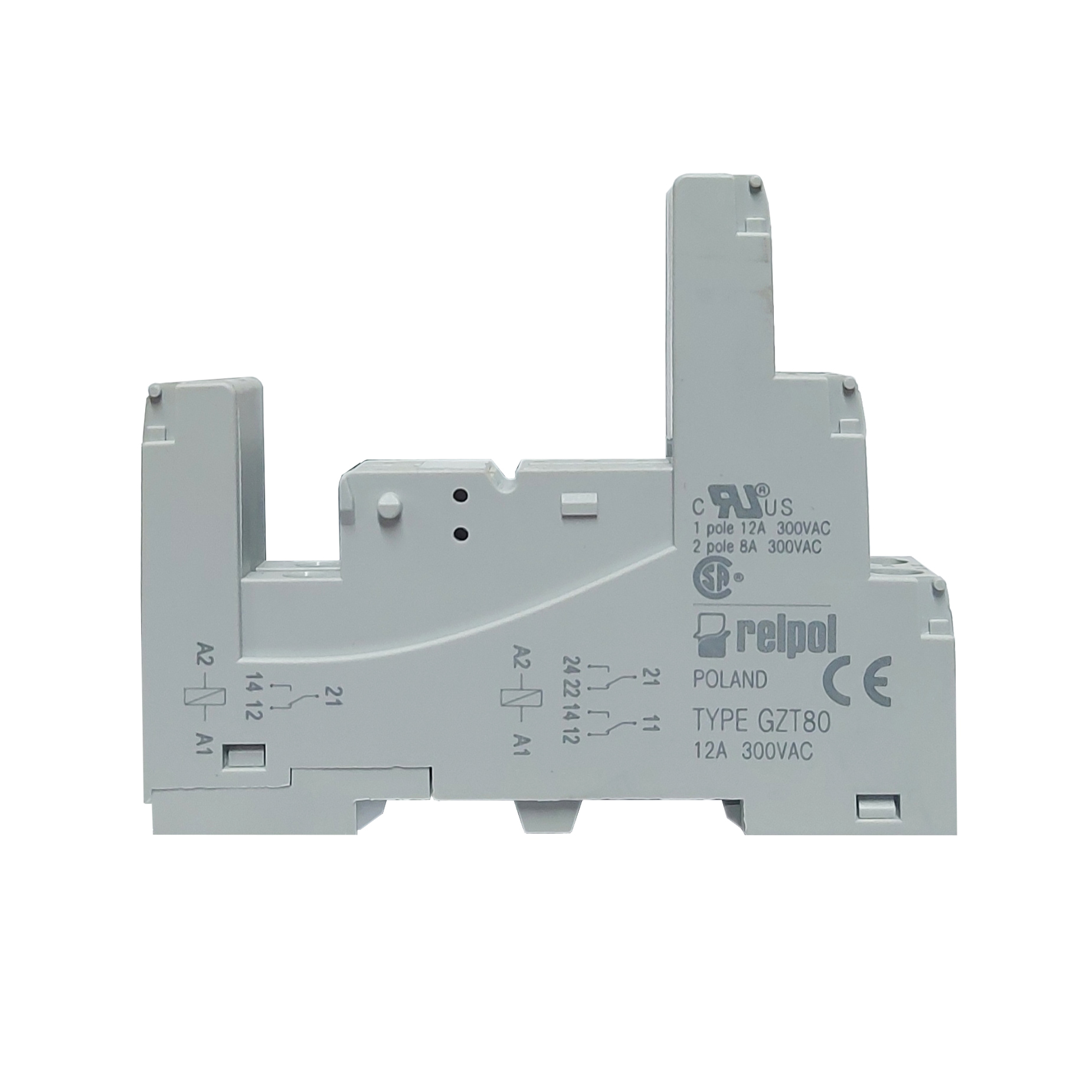 Base para Mini Relevo Relpol de 8 Pines 12A