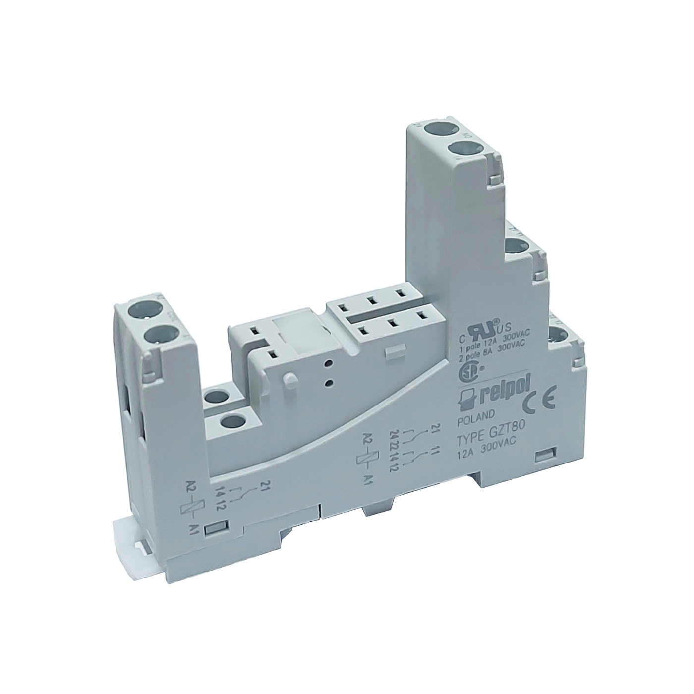 Base para Mini Relevo Relpol de 8 Pines 12A