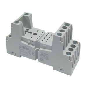 Base para Relevo Relpol 8 Pines Planos 12A - Ingecom Eléctricos SAS