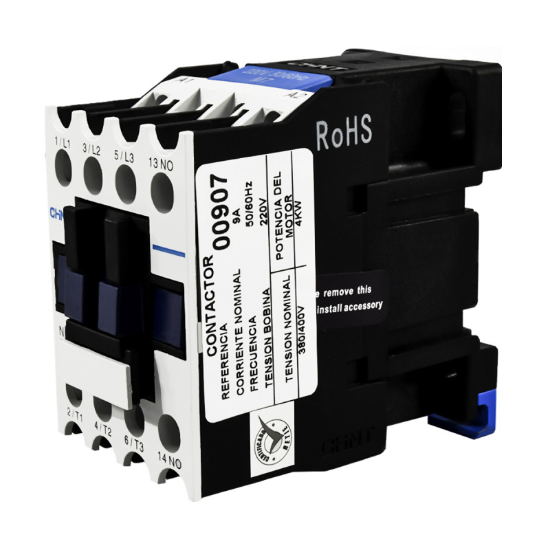 Contactor 9A AC3 220VAC UL | CHINT - Imagen 3
