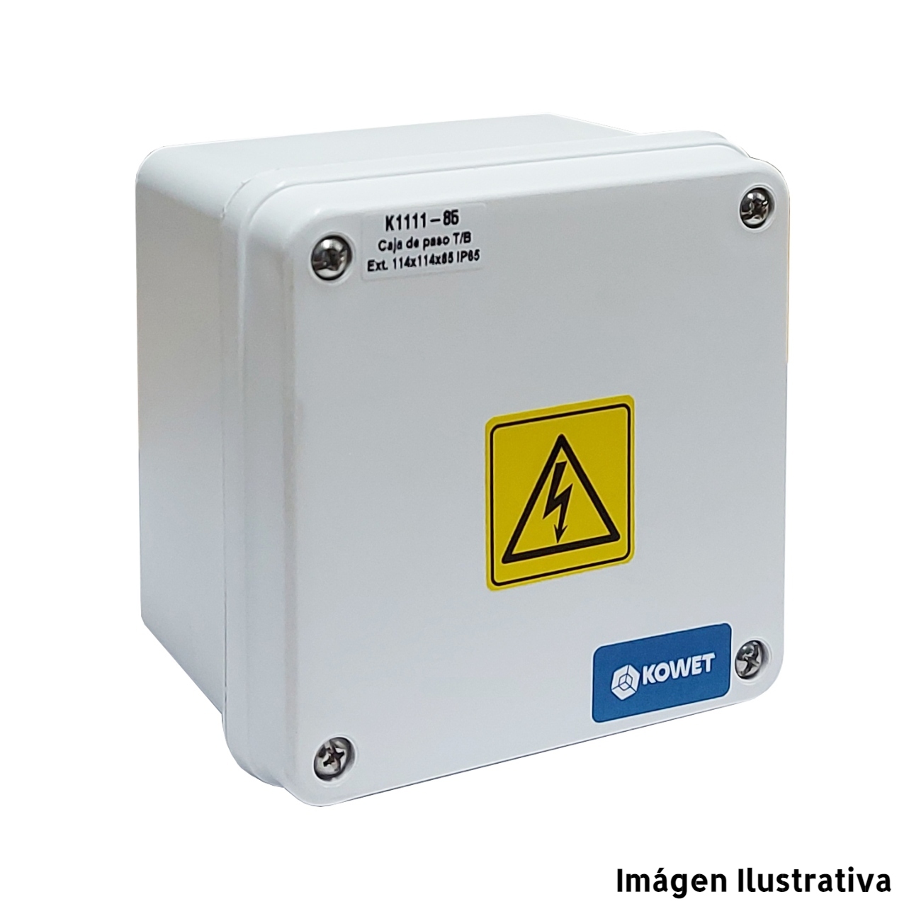 Caja de Paso Plástica IP65 162x162x130mm KOWET - Ingecom Eléctricos SAS