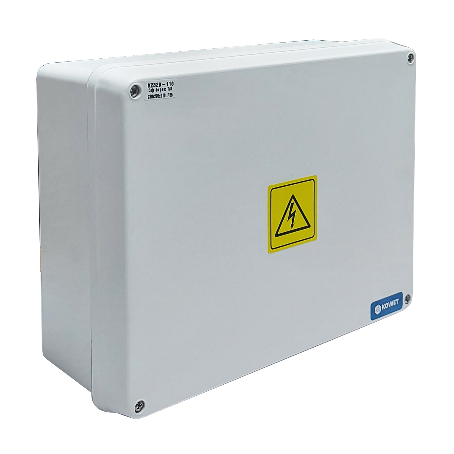 Caja de Paso Plástica IP65 230x295x132mm KOWET - Ingecom Eléctricos SAS