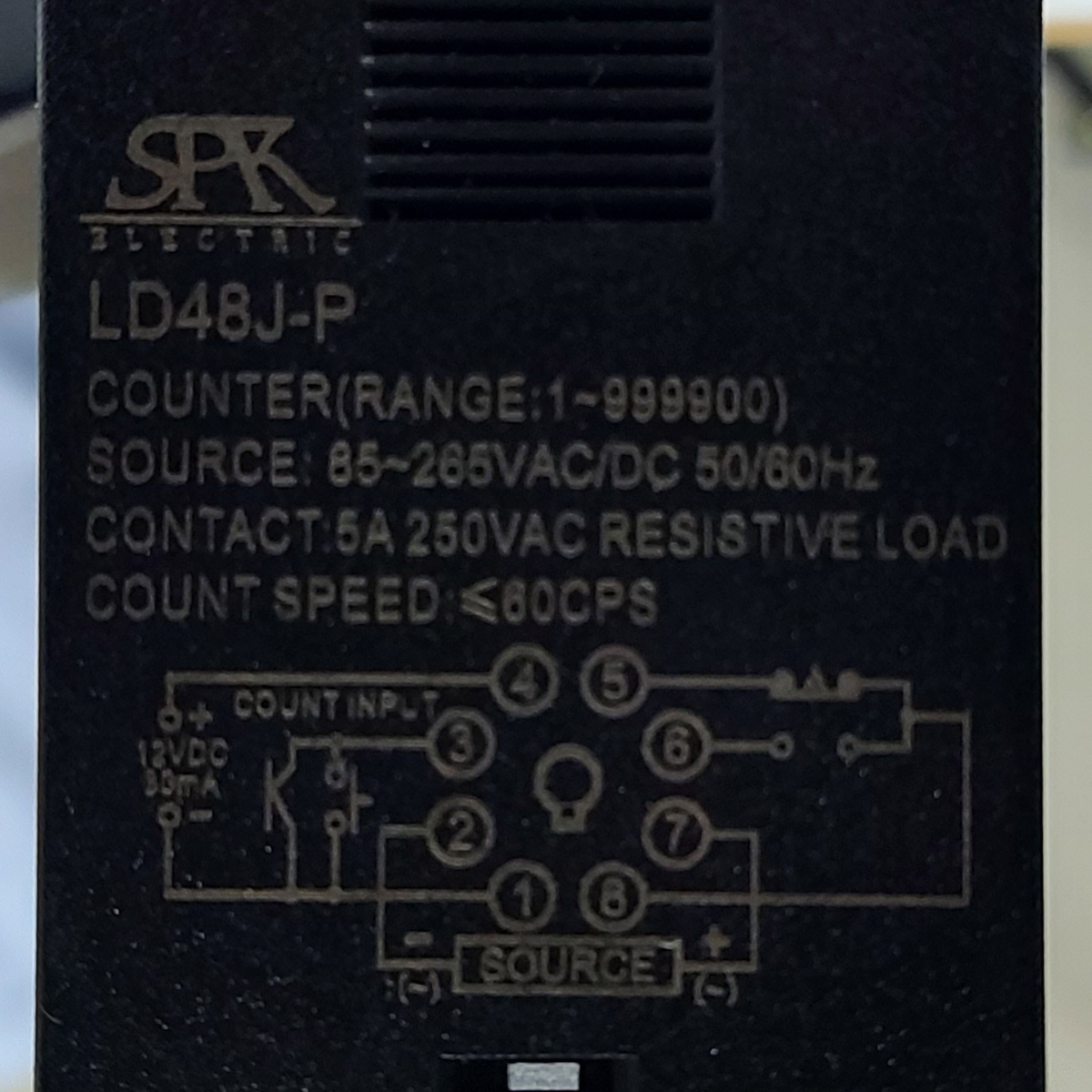 Contador Análogo-Digital SPK 4 Dígitos | Salida Relé | 85-265V AC/DC - Ingecom Eléctricos SAS