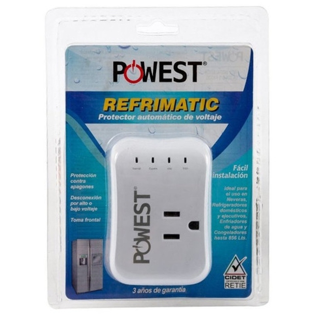 Protector de Voltaje para Nevera REFRIMATIC 120V - 10A POWEST - Ingecom Eléctricos SAS