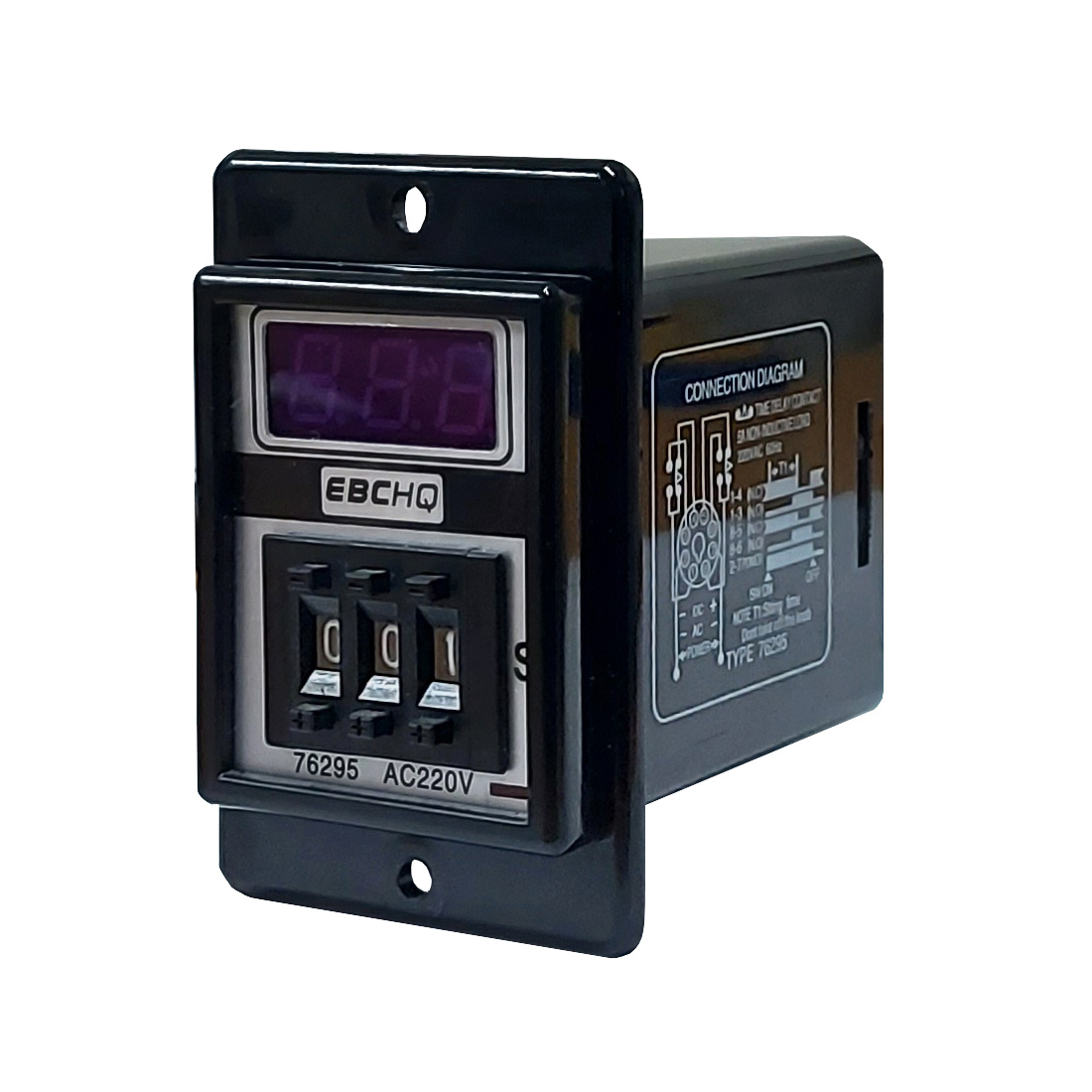 Temporizador Digital al Trabajo 999 Segundos - 220V AC | EBCHQ - Ingecom Eléctricos SAS