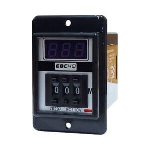 Temporizador Digital al Trabajo 999 Minutos - 110V AC | EBCHQ - Ingecom Eléctricos SAS
