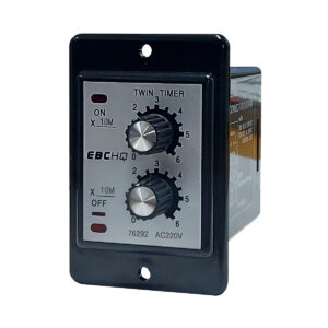 Temporizador Análogo Doble 60 min 220V AC | EBCHQ - Ingecom Eléctricos SAS