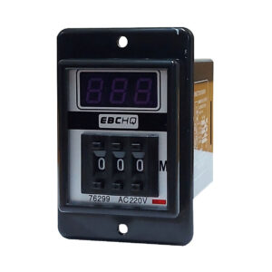 Temporizador Digital al Trabajo 999 Minutos - 220V AC | EBCHQ - Ingecom Eléctricos SAS