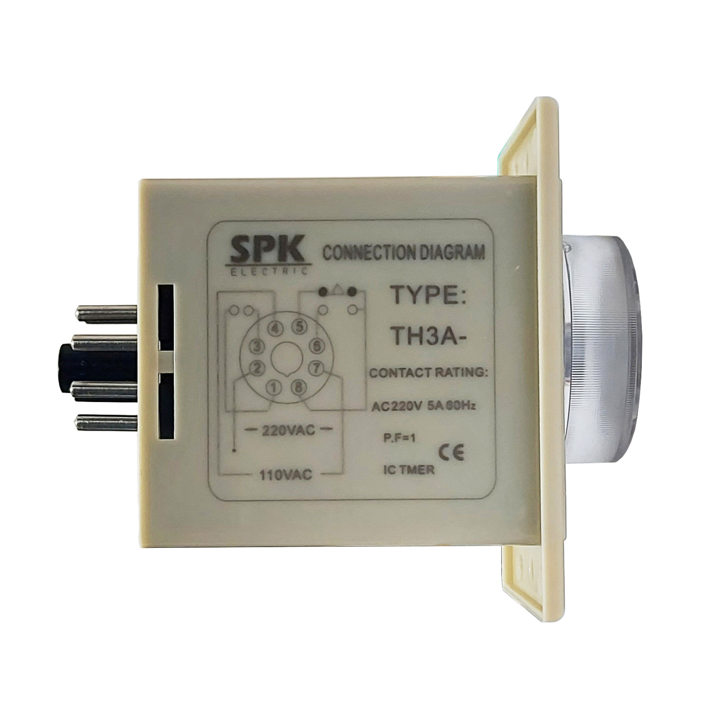 Temporizador Análogo 6 Segundos SPK | 110/220V AC - Ingecom Eléctricos SAS