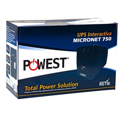 UPS POWEST Micronet Interactiva 750 VA - Ingecom Eléctricos SAS