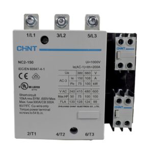 Contactor 150A AC3 220VAC UL 1NA+1NC | CHINT