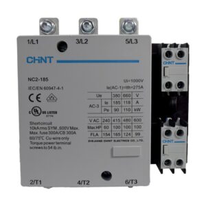 Contactor 185A AC3 220VAC UL 1NA+1NC | CHINT