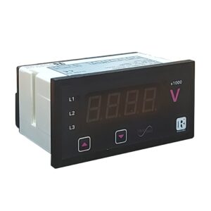 Voltímetro Digital 48x96mm Trifásico, Entrada 100 – 500V L-L | RISHABH - Ingecom Eléctricos SAS