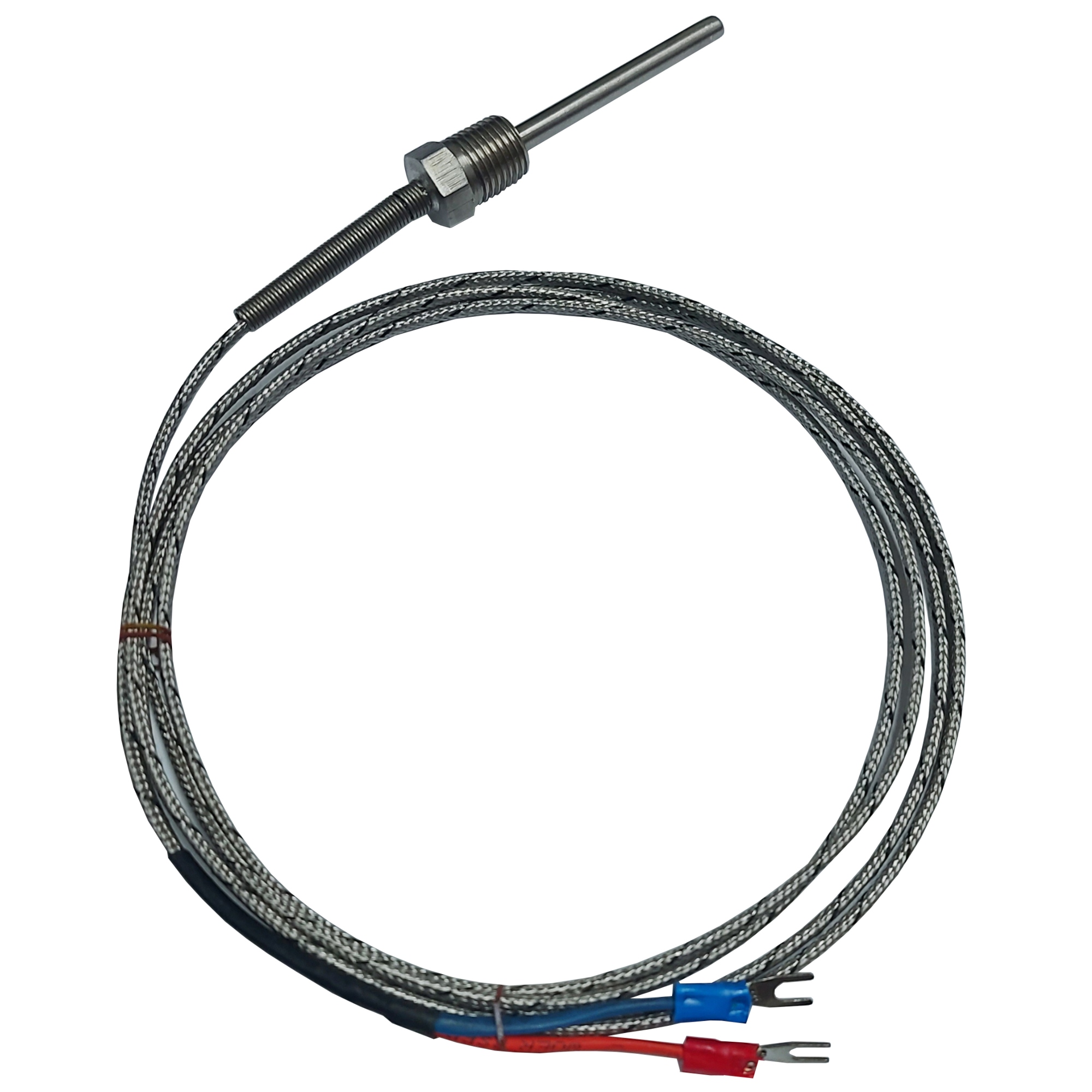 Termocupla Tipo J, Rosca de 3/8" NPT - Bulbo de 5mm x 2" - Ingecom Eléctricos SAS