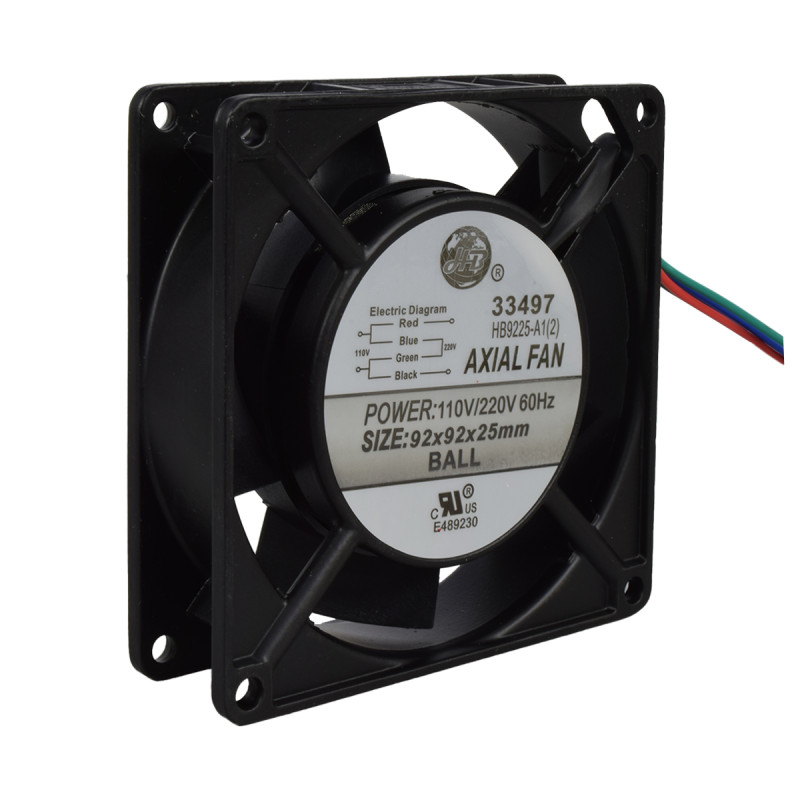 Ventilador Axial de Buje 110x110x25mm - 110/220V AC | EBCHQ