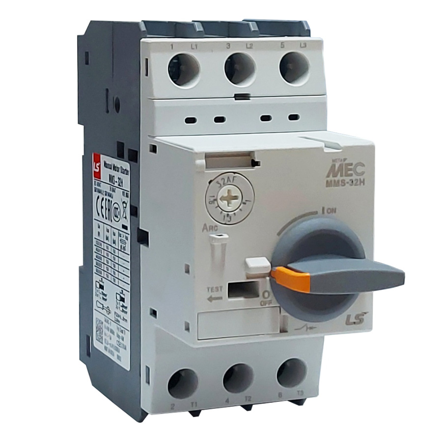 Guardamotor LS MMS-32H (1-1,6A) Tipo Giratorio - Ingecom Eléctricos SAS