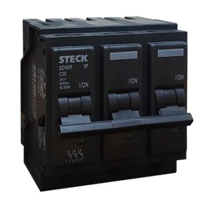 Taco Enchufable 3 Polos 30A - 10KA | STECK - Ingecom Eléctricos SAS