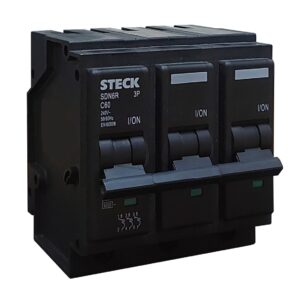 Taco Enchufable 3 Polos 60A - 10KA | STECK - Ingecom Eléctricos SAS