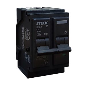 Taco Enchufable 2 Polos 30A - 10KA | STECK - Ingecom Eléctricos SAS