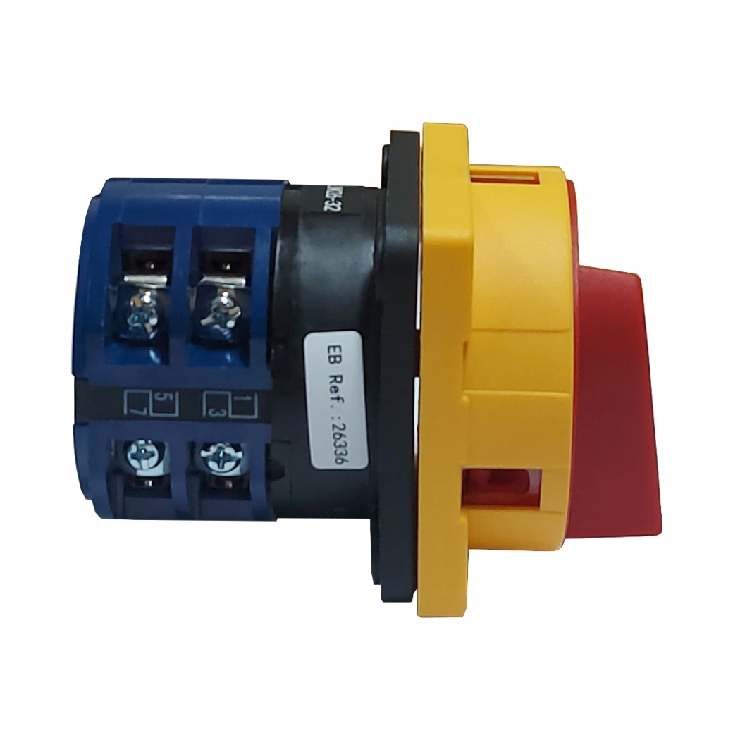 Interruptor Rotativo para Candado 4 Polos / ON - OFF / 32A / 64x64mm | EBCHQ - Ingecom Eléctricos SAS