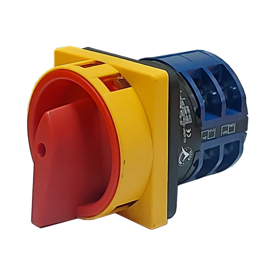 Interruptor Rotativo para Candado 4 Polos / ON - OFF / 32A / 64x64mm | EBCHQ - Ingecom Eléctricos SAS